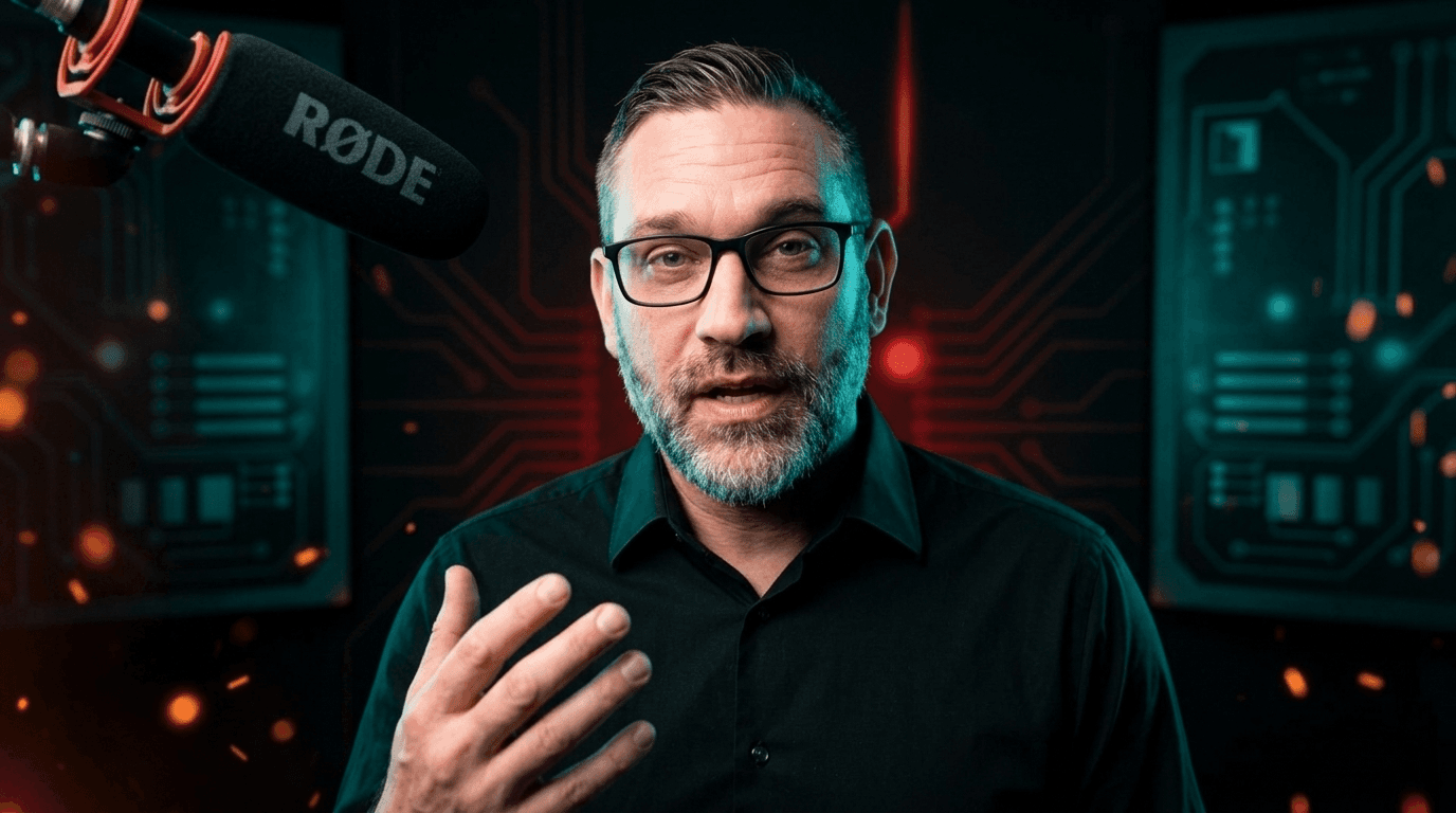 Jason Appleton speaking to camera in his YouTube studio
